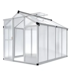 6x8 FT Greenhouse For Outdoors,Polycarbonate Greenhouse With Quick Setup Structure And Roof Vent,Aluminum Greenhouses For Outdoors Heavy Duty -Home Decor Store GUEST e1115c32 11e4 4231 a968 742a8c84504b
