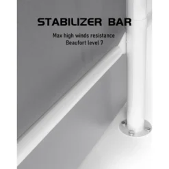 10'x20' Windproof Carport With Reinforced Frames And 180g PE Canopy; Includes Front And Rear Doors, Perfect For Pickups, Boats, And Equipment. 11 10'x20' Windproof Carport With Reinforced Frames And 180g PE Canopy; Includes Front And Rear Doors, Perfect For Pickups, Boats, And Equipment. -Home Decor Store GUEST e3466265 065a 4df1 b193 5379dad6734d