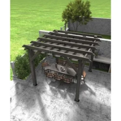 10x12x7.5FT Cedar Pergola Outdoor Wood Pergola With Canopy, Solid Structure Shelter For Deck, Garden, Backyard, And Lawn - Grey Charcoal 19 10x12x7.5FT Cedar Pergola Outdoor Wood Pergola With Canopy, Solid Structure Shelter For Deck, Garden, Backyard, And Lawn - Grey Charcoal -Home Decor Store GUEST e478ce1a 3874 482a b80f c6e93a208da6