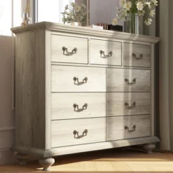 Whizmax Modern Dresser For Bedroom, Dressers & Chests Of Drawers With 9 Wide Drawers, Tall Dresser With Ornately Carved Metal Handles -Home Decor Store GUEST e5b17ba3 b404 480f a555 bc0b108fdfe2