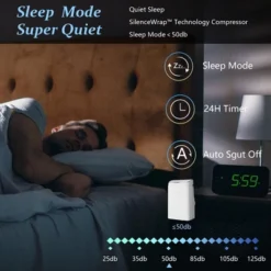 14000 BTU Portable Air Conditioner (ASHRAE) With Dehumidifier, Fan, Sleep Mode, 24-hour Timer; Energy-efficient, Cools Up To 700 Sq. Ft. 10 14000 BTU Portable Air Conditioner (ASHRAE) With Dehumidifier, Fan, Sleep Mode, 24-hour Timer; Energy-efficient, Cools Up To 700 Sq. Ft. -Home Decor Store GUEST e82b339d 82d7 414c af9b ae417a93151e