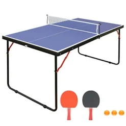 Portable Foldable Table Tennis Set With Net, Paddles, And Balls - Indoor/Outdoor Blue - 4.5ft 11 Portable Foldable Table Tennis Set With Net, Paddles, And Balls - Indoor/Outdoor Blue - 4.5ft -Home Decor Store GUEST e86dd094 28fe 4af1 a7e4 f8d32578483e