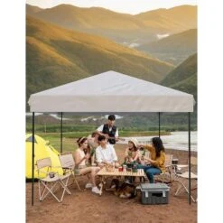 10'x10' Pop Up Canopy Tent Easy To Set Up And Take Down, With 4Pcs Sidewalls, Portable Instant Commercial Canopy For Patio, Outdoor, Camping, Black -Home Decor Store GUEST e87a7203 3879 4954 9584 7874d32e14d7