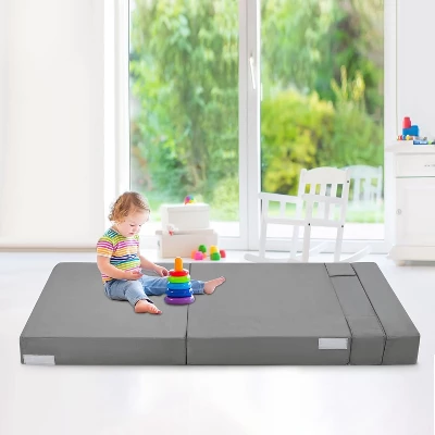 Olding Sofa Bed, Foldable Couch Bed With Pillow, Convertible Sleeper Chair Mattress, Futon Floor Couch With Memory Foam Washable Cover, Gray 4 Olding Sofa Bed, Foldable Couch Bed With Pillow, Convertible Sleeper Chair Mattress, Futon Floor Couch With Memory Foam Washable Cover, Gray - Image 4