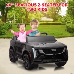 24V Kids Ride On Car Licensed Cadillac 2 Seater Ride On Truck Toy Battery Powered Electric Car For Toddlers -Home Decor Store GUEST ef25b4d7 c969 42f9 a7d4 dbfb67cf1c6c