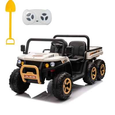 24V Ride On Toys For Kids, 2 Seater Ride On Dump Truck, 4WD Electric UTV W/6 Wheels, Dump Bed, Remote Control 6 24V Ride On Toys For Kids, 2 Seater Ride On Dump Truck, 4WD Electric UTV W/6 Wheels, Dump Bed, Remote Control - Image 6