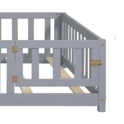 Toddler Floor Bed,Full Size Floor Bed With Safety Fence Guardrails And Slats, Wooden Floor Bed Frame With Door, No Box Spring Needed 11 Toddler Floor Bed,Full Size Floor Bed With Safety Fence Guardrails And Slats, Wooden Floor Bed Frame With Door, No Box Spring Needed -Home Decor Store GUEST effe820e d229 4cf6 af78 9ac1ed134e9b