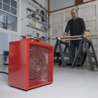 240v 4800w Electric Industrial Garage Heater For Garages, Workshops, With Cord Wrap And Carrying Handle, Thermostat Control, Overheat Protection 5 240v 4800w Electric Industrial Garage Heater For Garages, Workshops, With Cord Wrap And Carrying Handle, Thermostat Control, Overheat Protection - Image 5