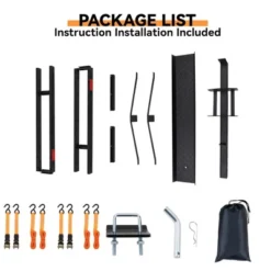 Motorcycle Hitch Carrier With Ramp 500LBS,Heavy Duty Steel Dirt Bike Hauler Hitch Mount Rack With Straps&Hitch Tightener, 2" Receiver -Home Decor Store GUEST f7e3ec4f a2b2 4cdf 88b1 cef93ed971ec