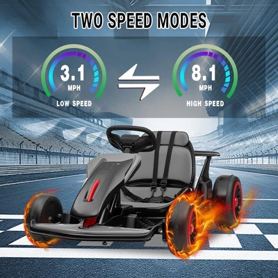 Go Kart For Kids, 24V Drift Kart With 2X200W Strong Motor, 7AH Big Battery, Electric Pedals 5 Go Kart For Kids, 24V Drift Kart With 2X200W Strong Motor, 7AH Big Battery, Electric Pedals - Image 5
