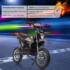36V Electric Dirt Bike For Kids, Ride On Motorcycle 350W Brushless Motor Fast Speed 15.5MPH With LED Headlight -Home Decor Store GUEST fcd030f4 48f4 4140 ac3a d3f9df821f40