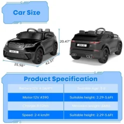 Ride On Cars For Kid 4-8, 12V Licensed Land Rover Ride Electric Car For Kids With Parent Remote Control -Home Decor Store GUEST fdf13e84 fc2a 4af7 8dff 75c10e93acc8