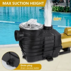 3HP Swimming Pool Pump Dual Speed In/Above Ground Water Pump