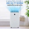 14000BTU Portable Air Conditioners Cool Up To 750 Sq.Ft