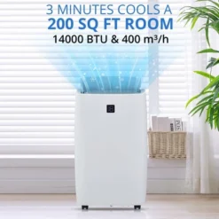 14000BTU Portable Air Conditioners Cool Up To 750 Sq.Ft
